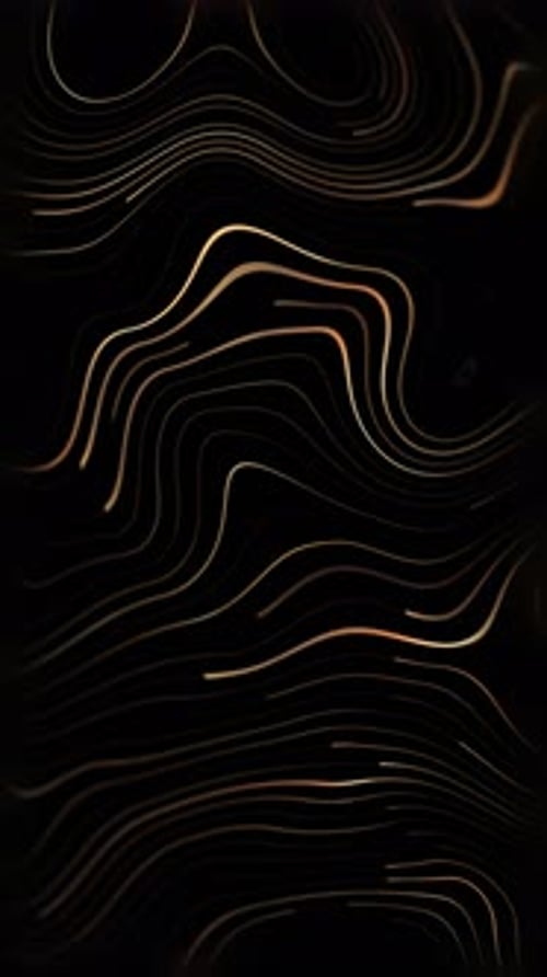 Fluid Golden Abstract Lines Morphing Background Animation