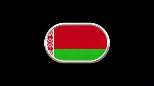 Belarus 3D Flag Rotating Loop