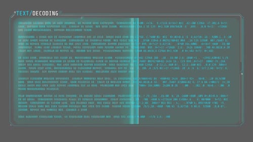 A Window for Decoding a Large Array of Text with Scan Effect