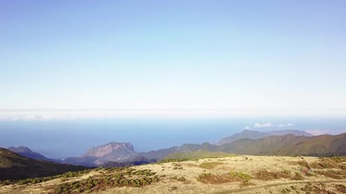Scenic View From The Peak Of Pico Do Arieiro, One Of The Highest Mountains In Madeira Island, Portug