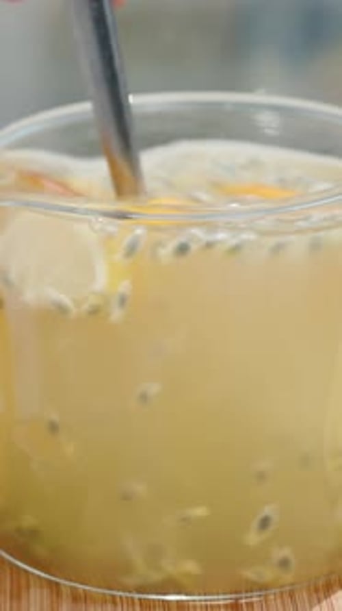 Stirring Fruity Refreshing Summer Beverage