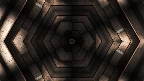 Hexagonal Wooden Motion Pattern