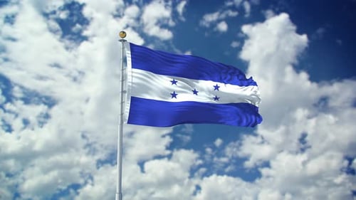 Honduras Realistic Waving 4k