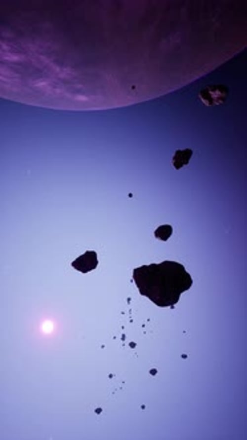 a Large Cluster of Asteroids Near an Unknown Planet Vertical