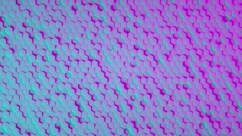 Dynamic Geometric Hexagon Pattern Background Loop