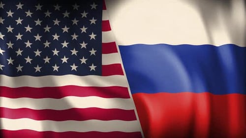 Usa And Russia Background Loop