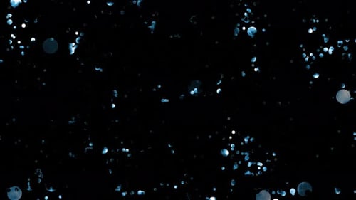 Glitter Particle Particle Moving On Black Background, Bokeh Particles Loop Animation, Dust Particles