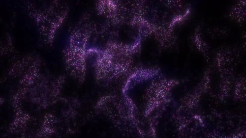 Abstract Purple Glitter Particles Background Loop