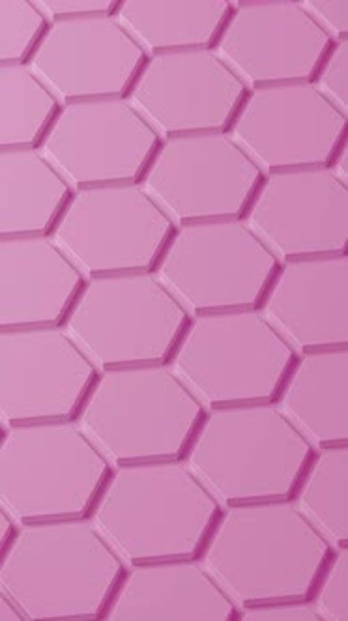 Formas de favo de mel hexagonal rosa