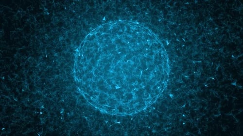 Abstract Plexus Technology Sphere Connection Background