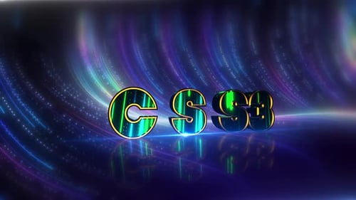 Css3 Futuristischer Neontext auf kybernetischer Leinwand