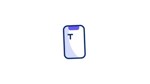 Animiertes Smartphone-Symbol