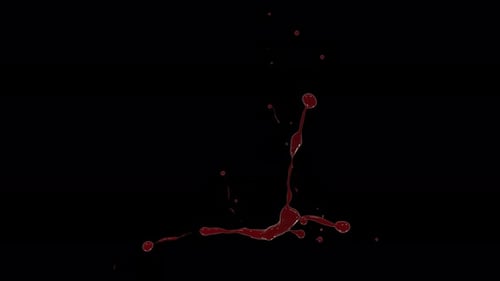 Realistic Red Liquid Splatter Animation