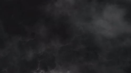 4k view of Thunderstorm With Lightning Bolt.