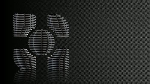 3D Geometric Cylinders Reforming Animated Background Loop