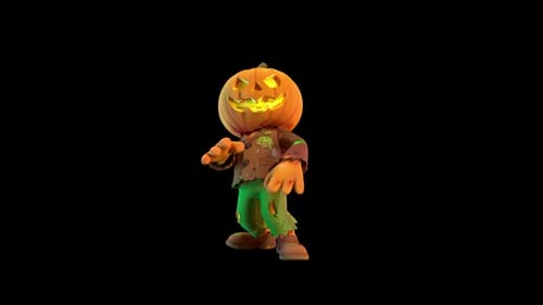 Pumpkin Man Monster Twist Dance