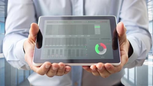 Exchange of Stock Data on a Trader Tablet
