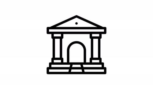 hall line icon animation