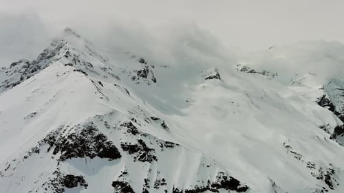 Paisaje de la cordillera de Snow Alp