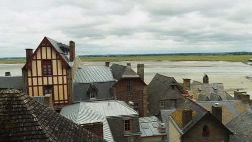 Charming Architecture of St. Michel, Manche, France