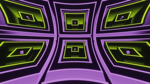 Light Green And Purple Hypnotic Abstract Movement Background Vj Loop In 4K