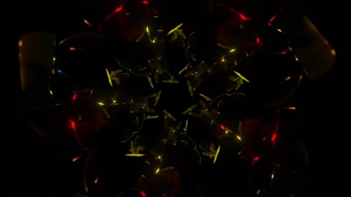 Pulsating Surreal Futuristic Multicolor Psychedelic Hypnotic VJ Seamless Loop