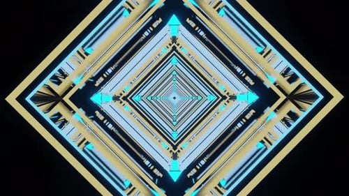 Rhombus Vj Loop Background Cosmo Travel 4K