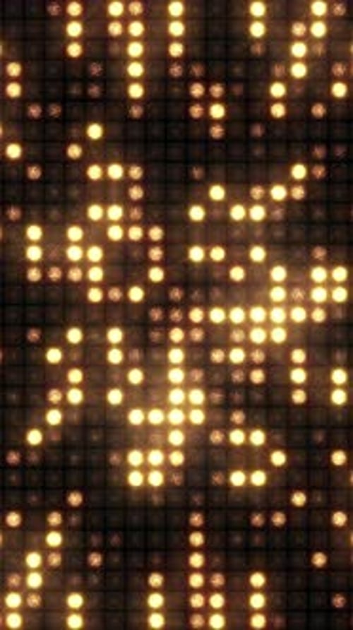Ein irisierendes Muster auf einer riesigen Lichtwand