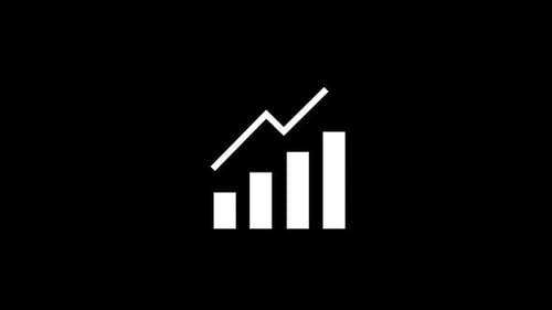 Animated Business Growth Statistics Graph