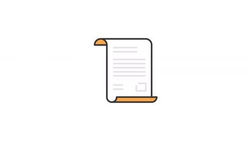Paper icon animation