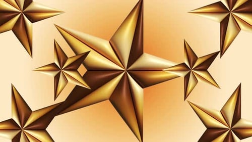 Gold Stars Loop Background