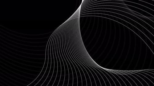Abstract Dynamic Wavy Lines Background Animation