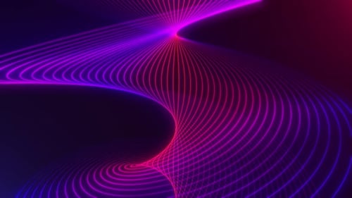 Rotierende Oberfläche aus digitalen Partikeln. Abstrakte Hightech-Spirale, futuristischer digitaler Hintergrund