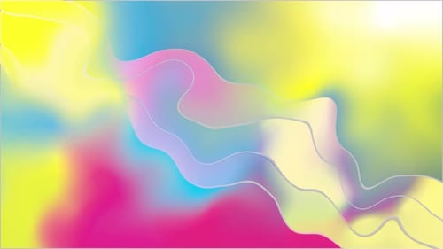 Abstract Fluid Wavy Lines Colorful Motion Background