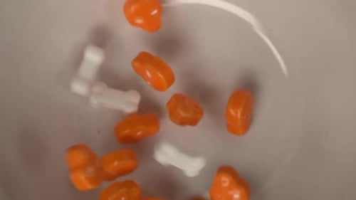 Halloween Candy Skulls and Bones Fill Bowl