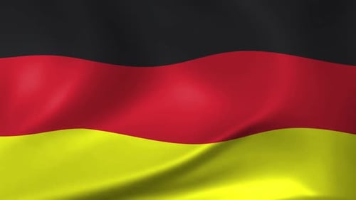 Seamless Looping Animation of the German Flag