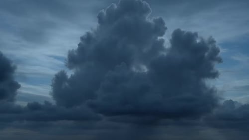 Dramatic Cloud Reveal with Light Rays