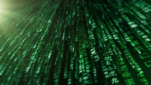 Matrix Data Matrix Display, Dynamic Information Network Simulation 01