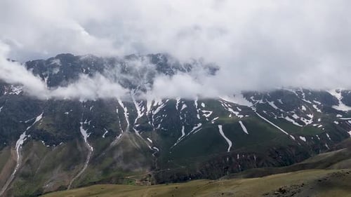 Timelapse Cloudy Landscape
