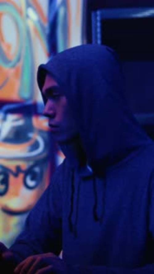 Vertical Video Rogue Hackers Write Hacking Code