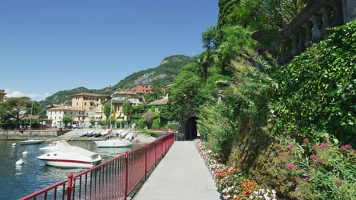 The lovers' promenade in Varenna, Italy