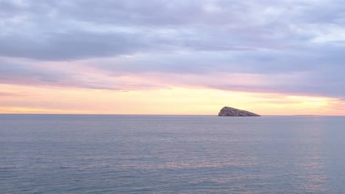 Sunset View Over Cala Tio Ximo and Benidorm Island