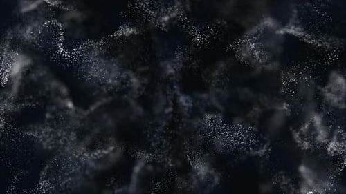 Abstract particles background with shining particle stars dust.