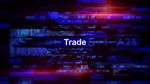 Abstract Futuristic Digital Data Grid Background Animation