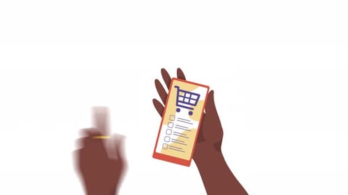 Online Shopping with Mobile App 4K