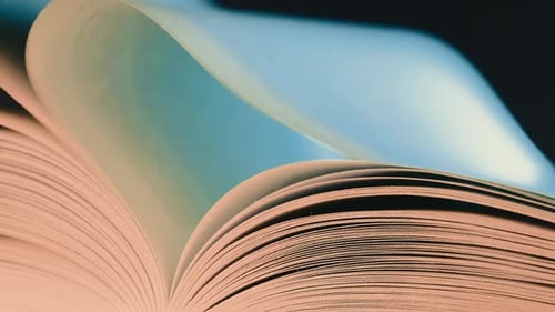Learning Through Reading Book Pages Turning Writing and Publishing Concept