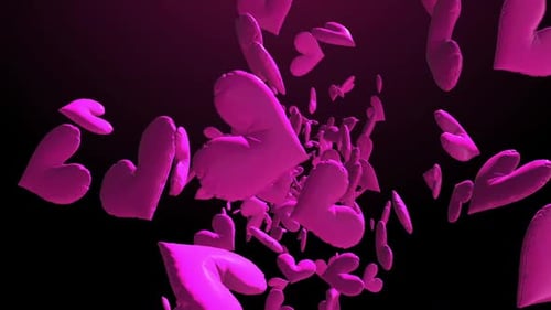 Romantic Floating Hearts Background - Valentine's Day 19