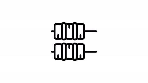 yakitori line icon animation