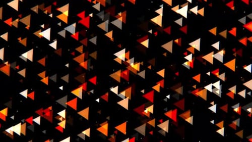 Animated Abstract Geometric Triangles Motion Background Loop
