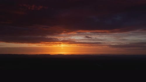 Majestic Sunrise over Mountainous Landscape
